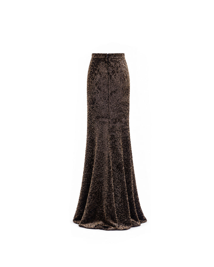 Sequined Slim Long Skirt