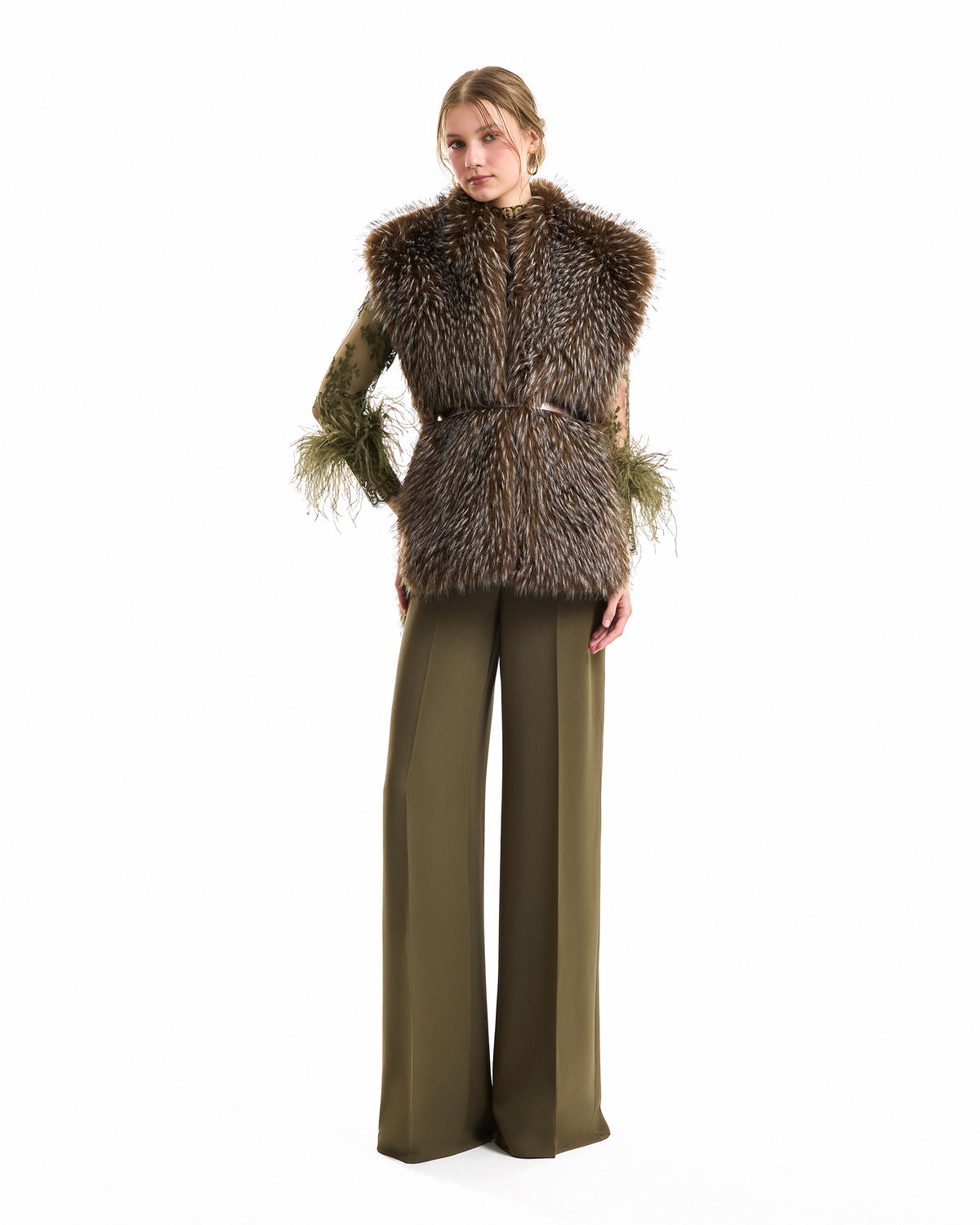 Belted Fur Gilet