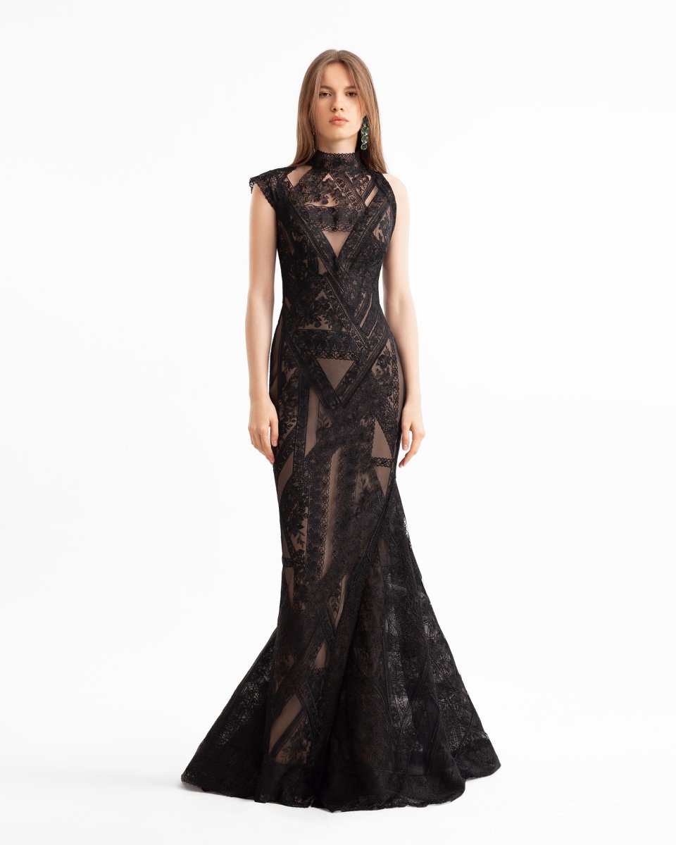 Patterned Lace Dress