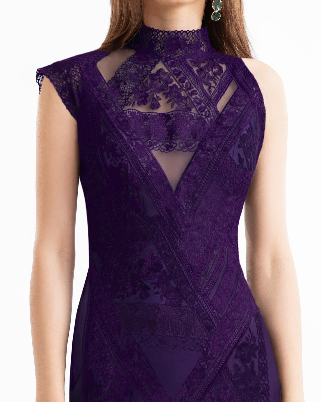 Patterned Lace Dress