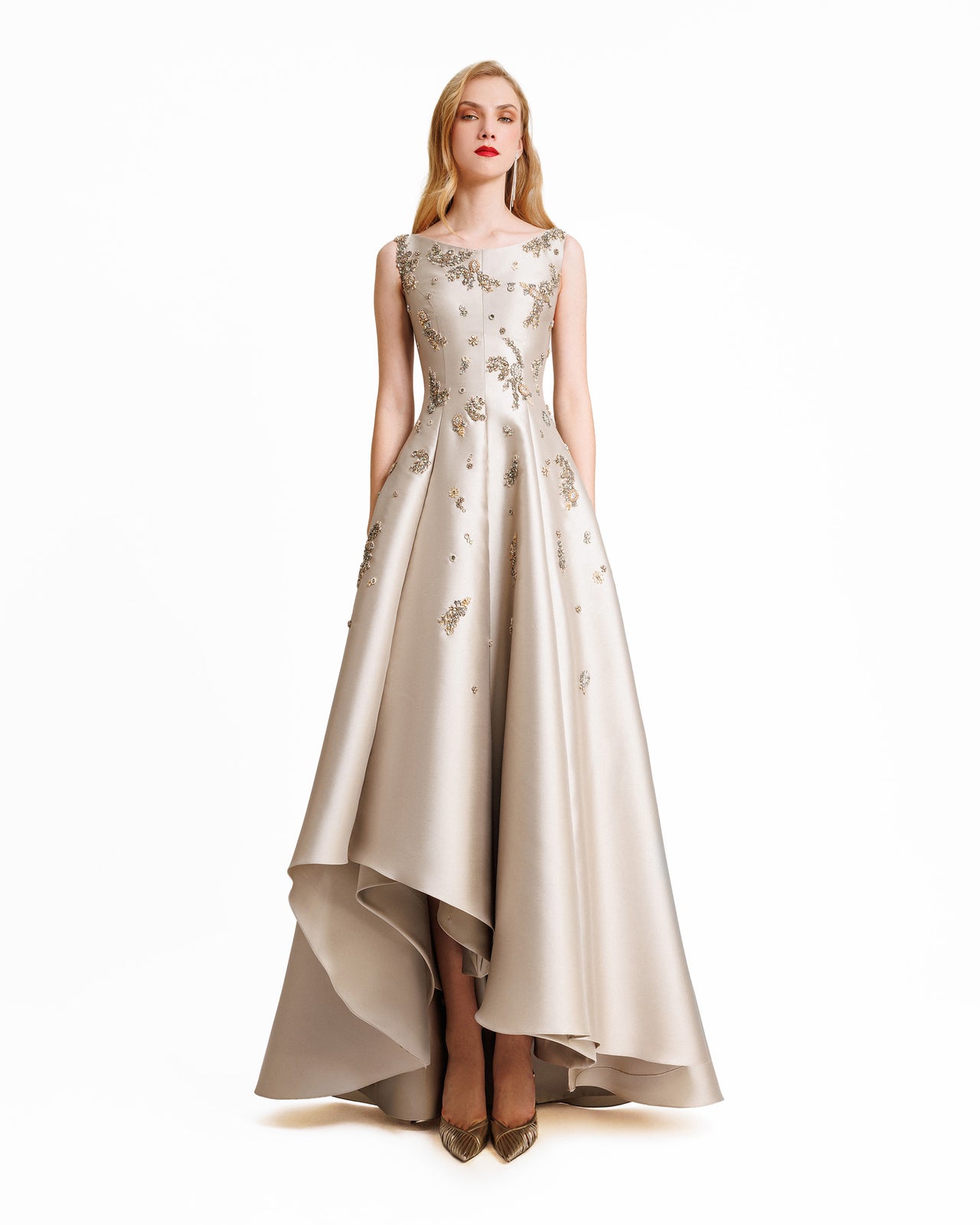 Beaded Asymmetrical Dress