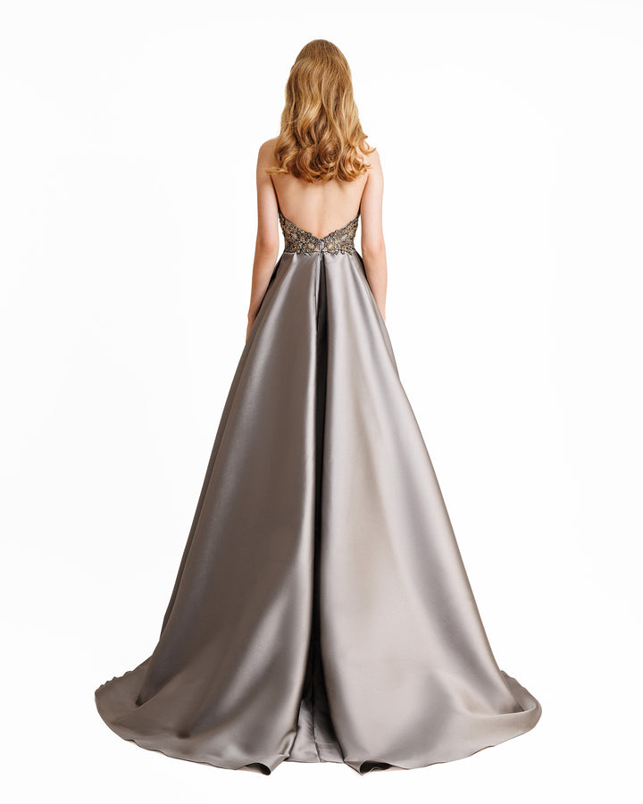 Strapless Beaded Dress