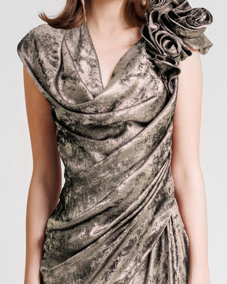 Shimmer Sandwash Dress - Gemy Maalouf