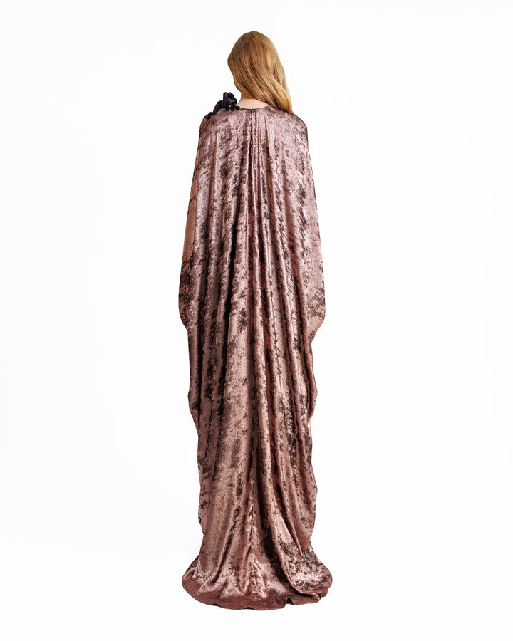 Loose-Cut Shimmer Kaftan