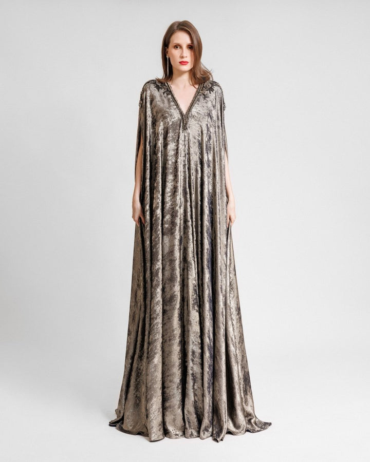 Metallic Loose - Cut Kaftan - Gemy Maalouf