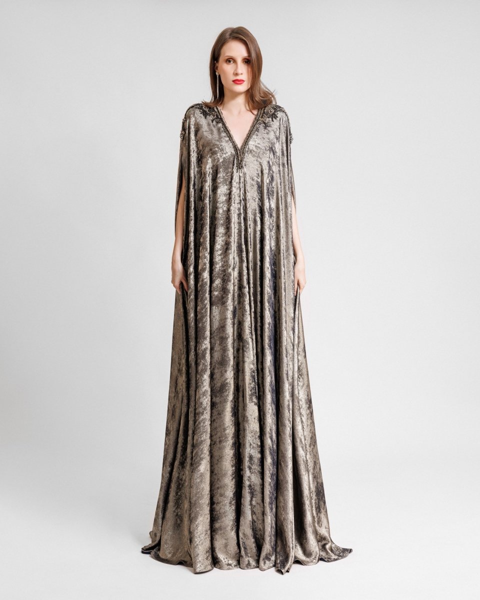 Metallic Loose - Cut Kaftan - Gemy Maalouf