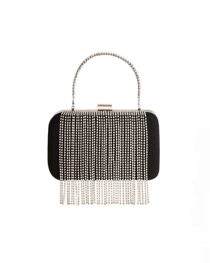 Clutch with Stone Fringes - Gemy Maalouf