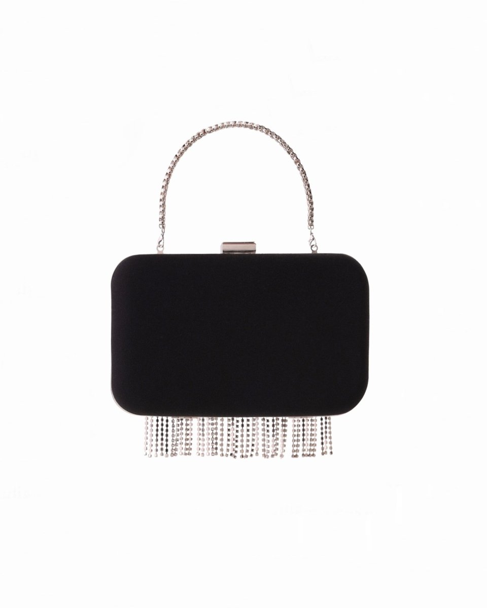Clutch with Stone Fringes - Gemy Maalouf