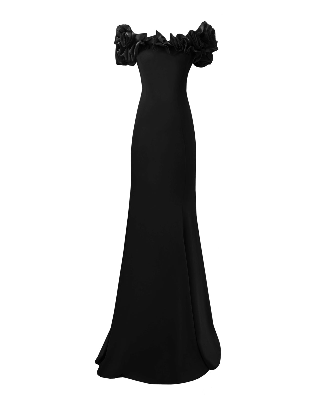 Off-The-Shoulders Crepe Dress