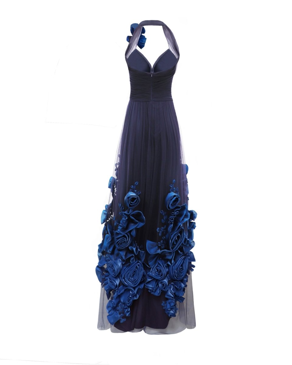 Floral Draped Dress - Gemy Maalouf