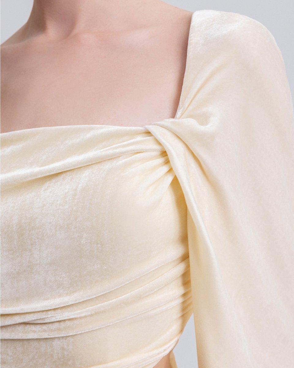 Cut - Out Draped Dress - Gemy Maalouf