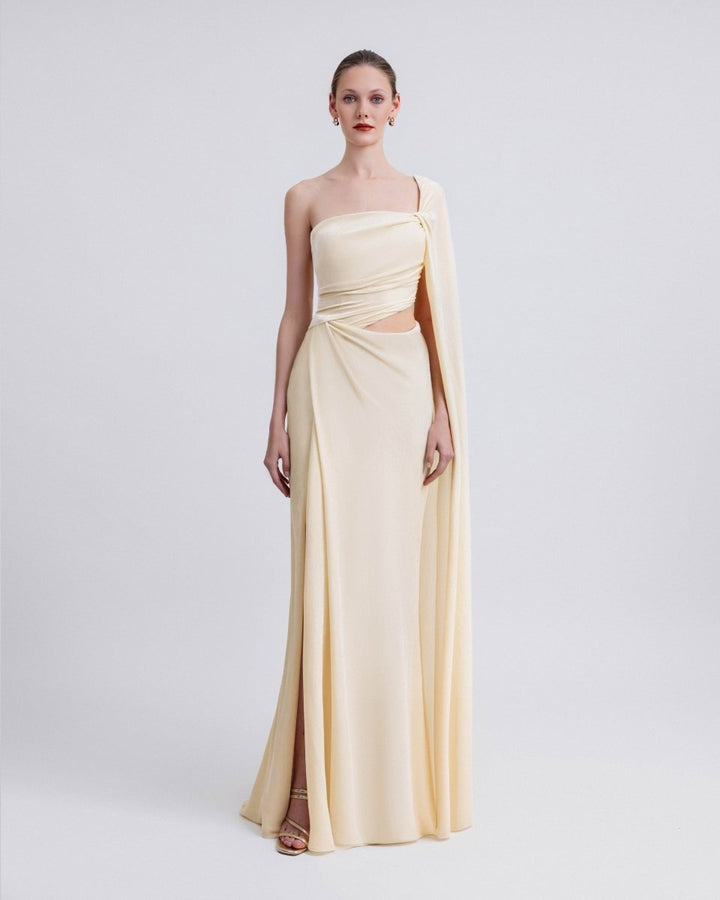 Cut - Out Draped Dress - Gemy Maalouf