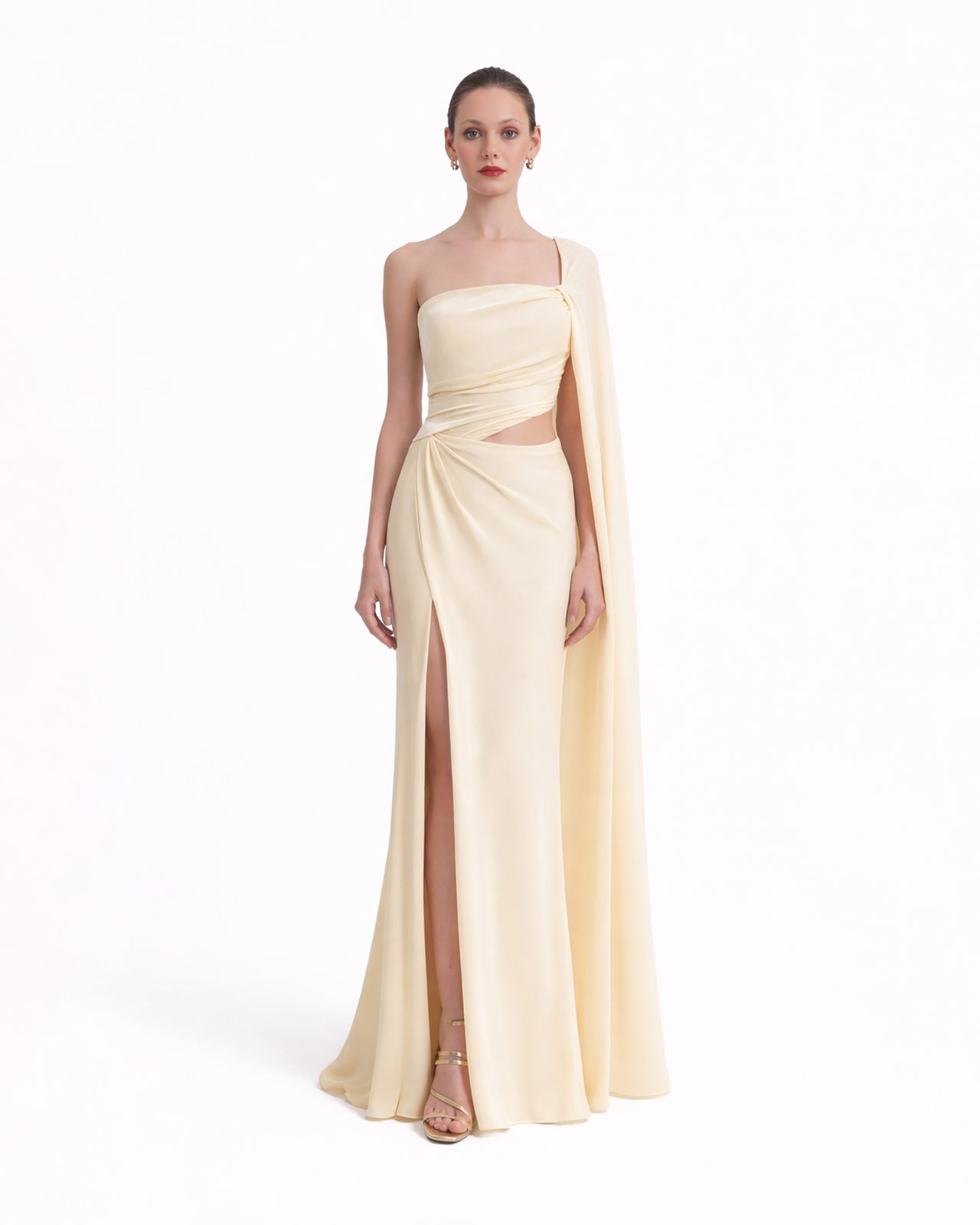 Cut-Out Draped Dress