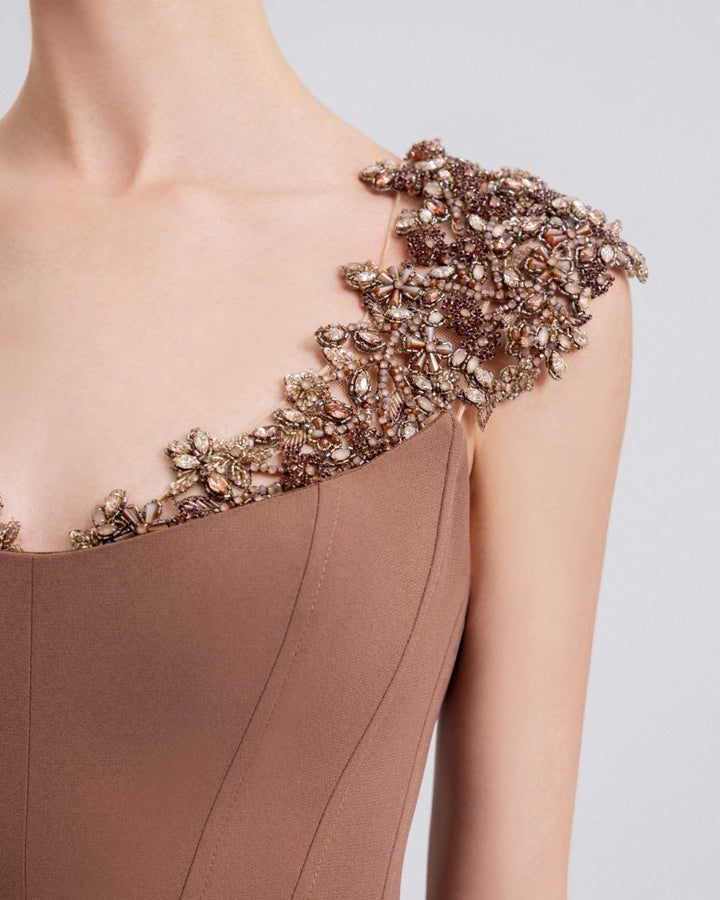 Slim - Cut Corset Dress - Gemy Maalouf