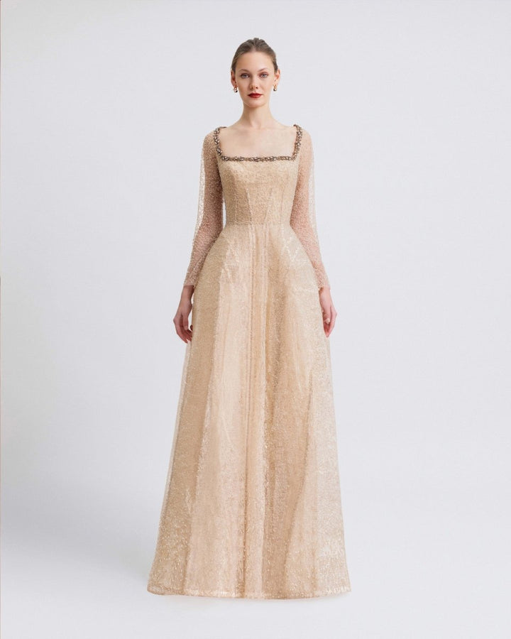 Structured Underskirt Dress - Gemy Maalouf