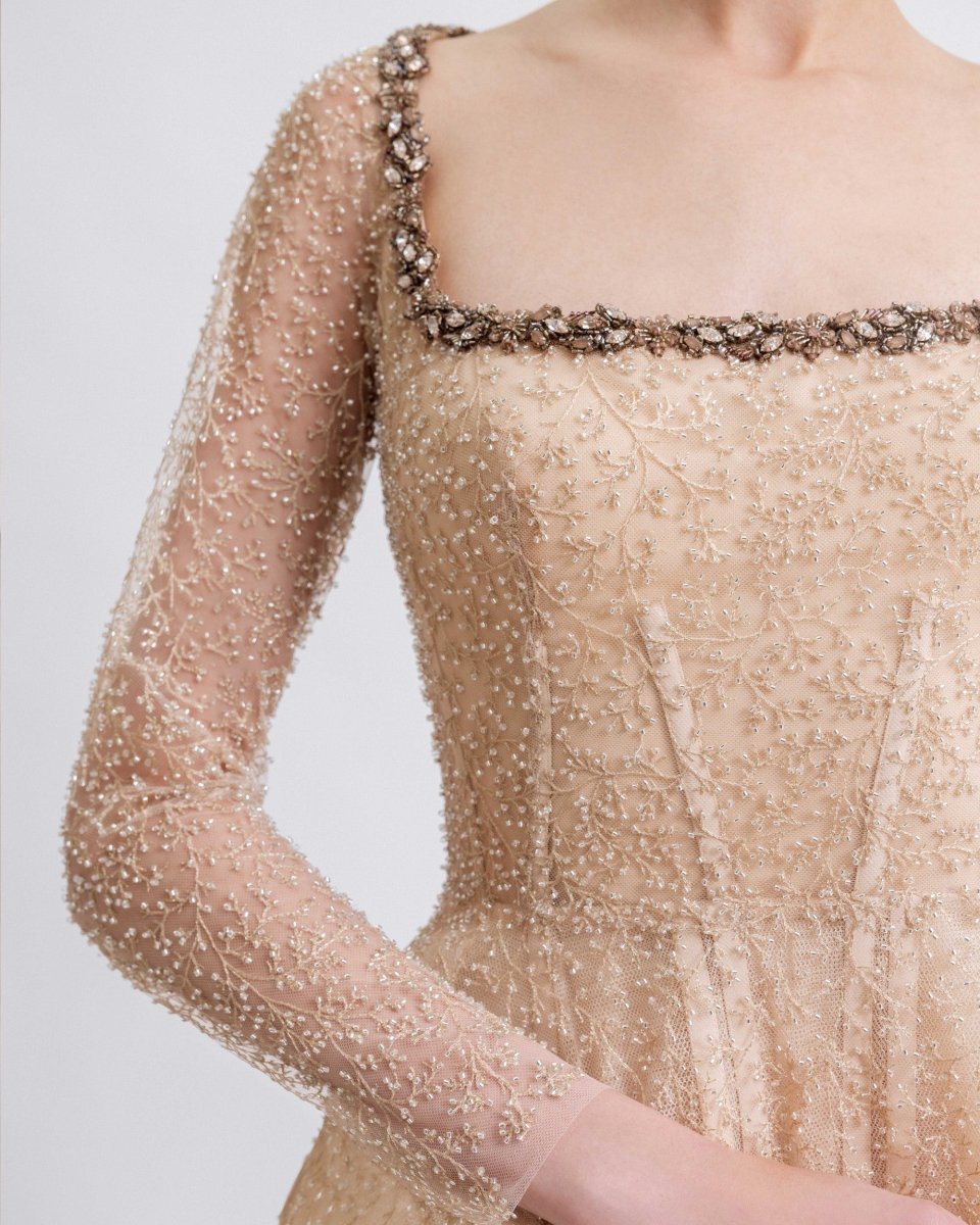 Structured Underskirt Dress - Gemy Maalouf