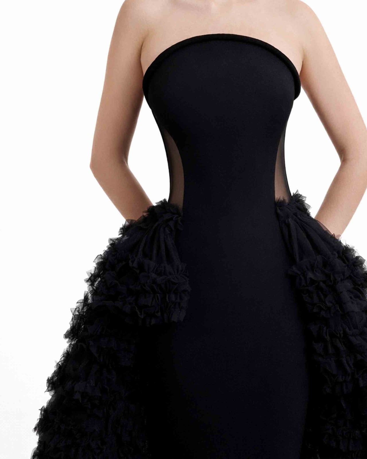 Structured Neckline Dress