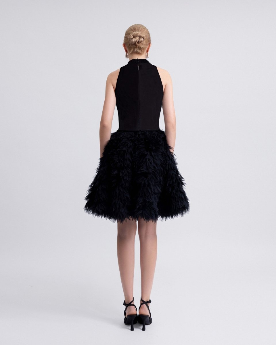 High - Collar Dress - Gemy Maalouf