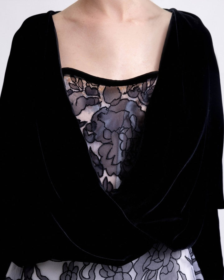 Strapless Midi Dress with Bolero - Gemy Maalouf