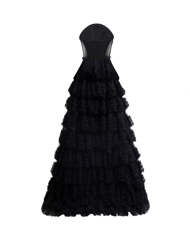 Structured Neckline Dress - Gemy Maalouf