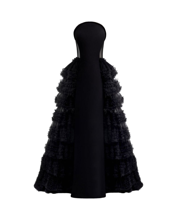 Structured Neckline Dress - Gemy Maalouf