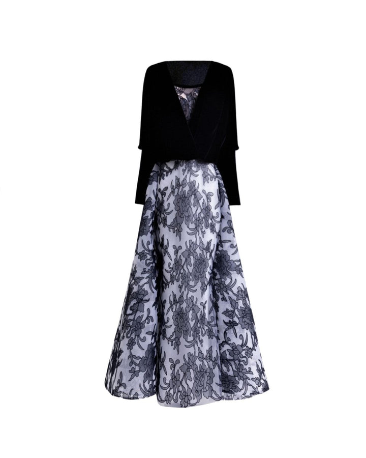 Strapless Midi Dress with Bolero - Gemy Maalouf