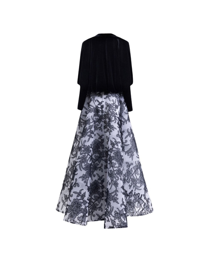 Strapless Midi Dress with Bolero - Gemy Maalouf