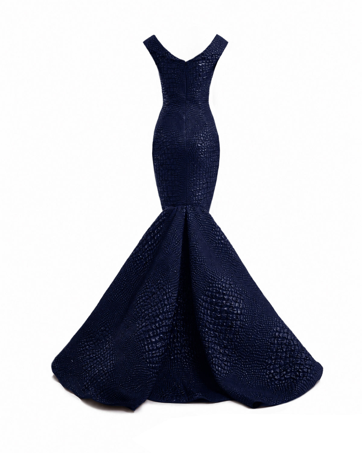 Mermaid Textured Embellished Dress