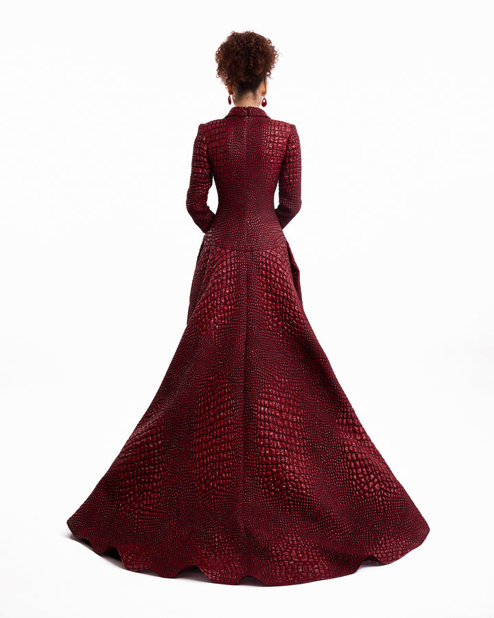 Textured V-Neck Dress