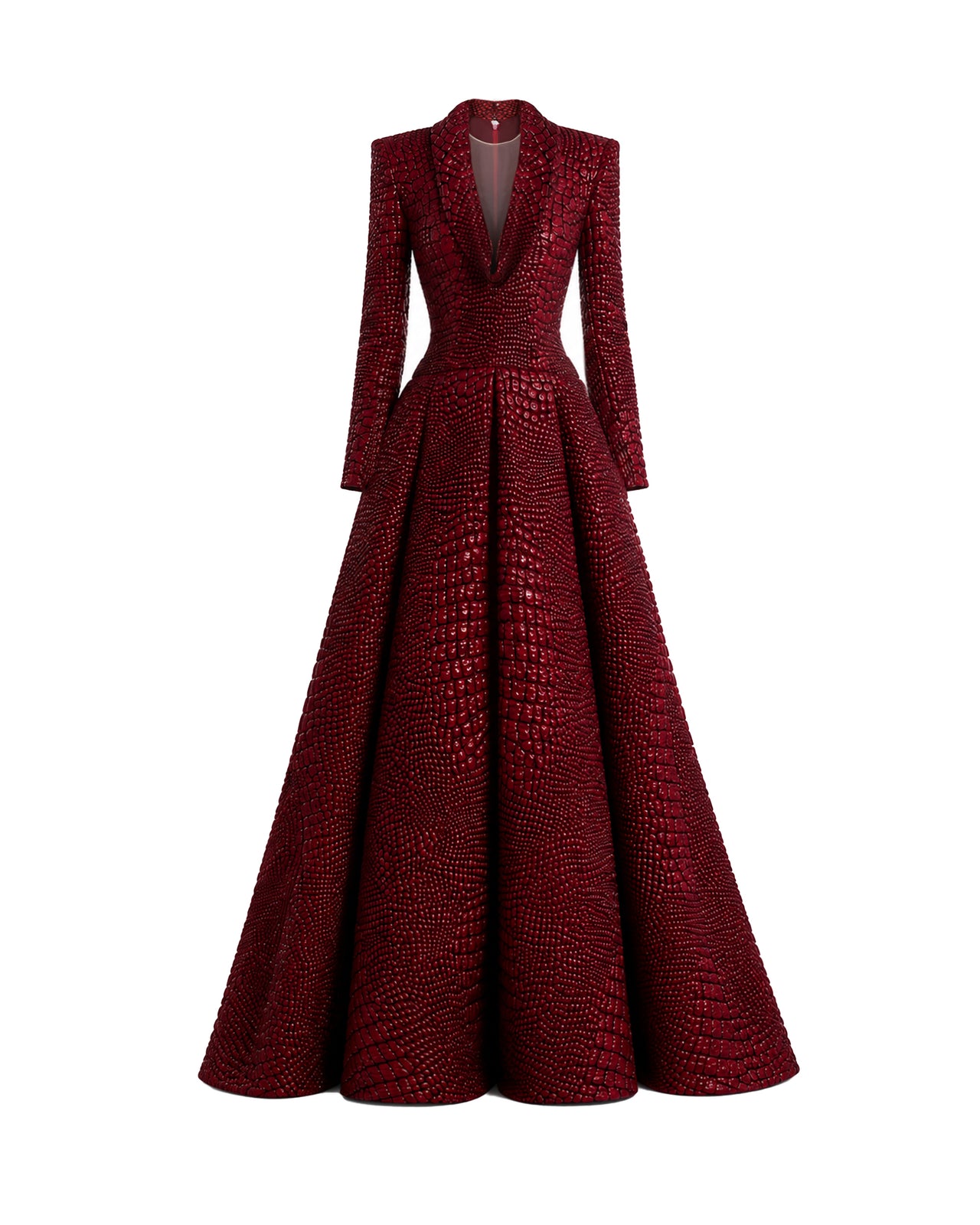 Textured V-Neck Dress
