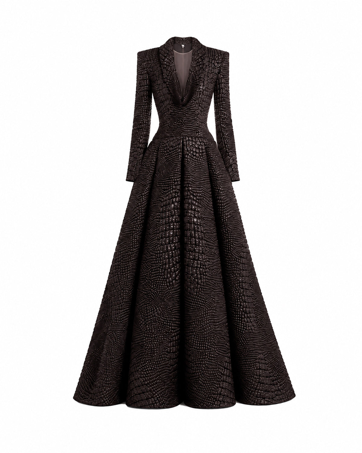 Textured V-Neck Dress