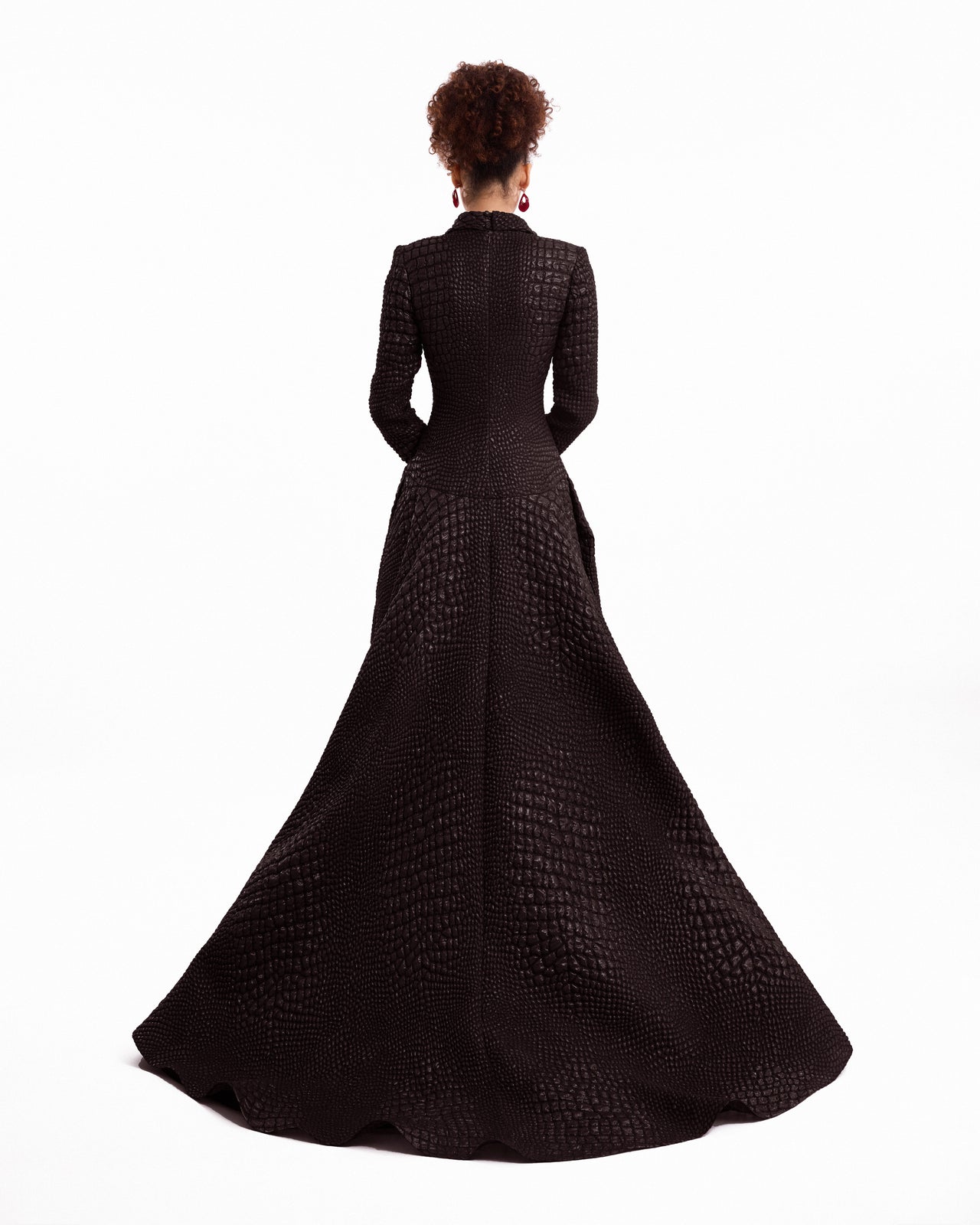 Textured V-Neck Dress