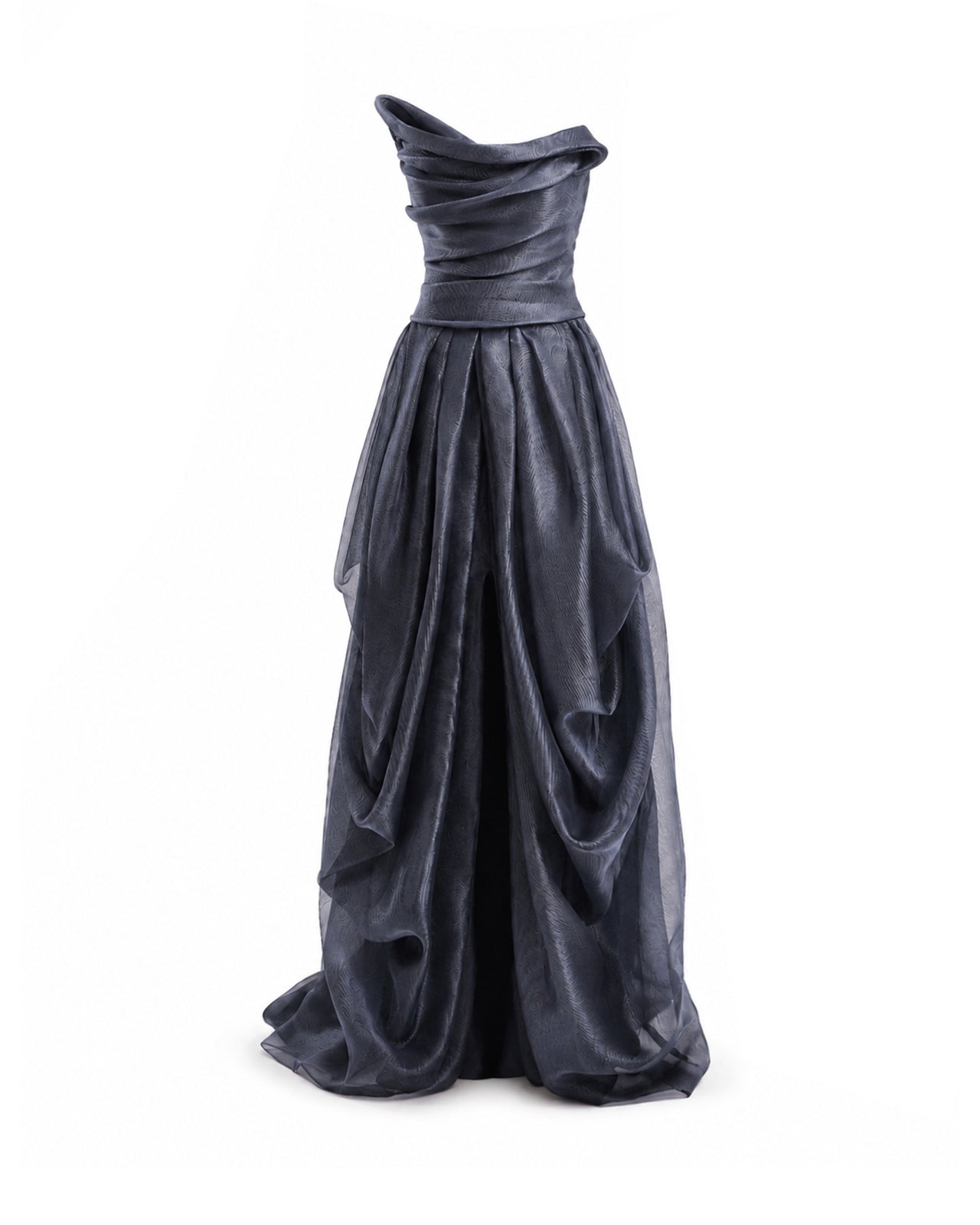 Strapless Draped Dress