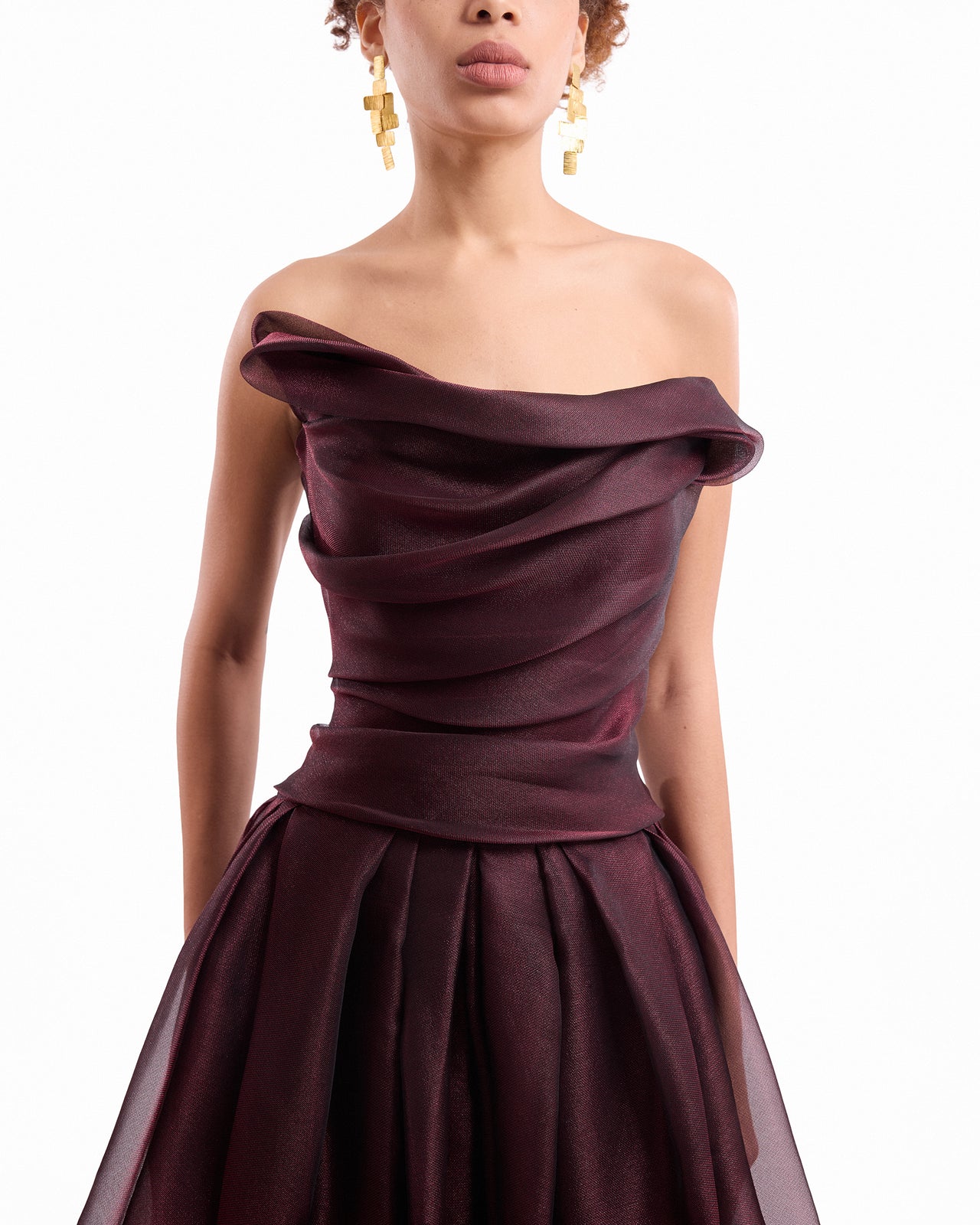 Strapless Draped Dress