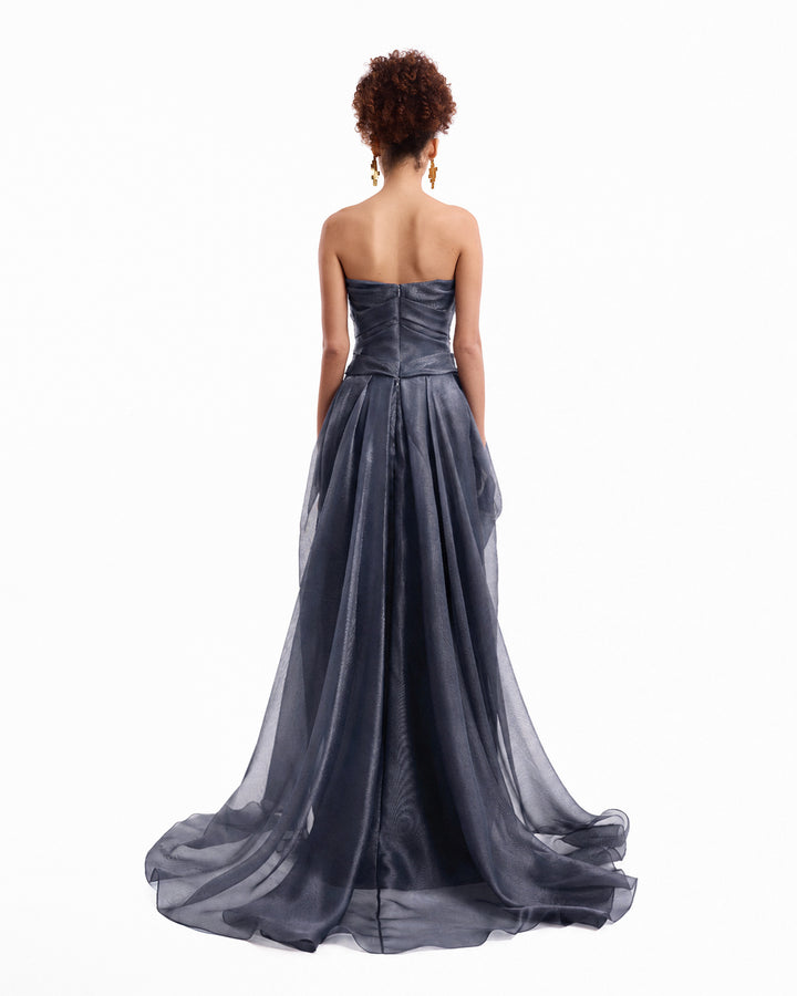 Strapless Draped Dress