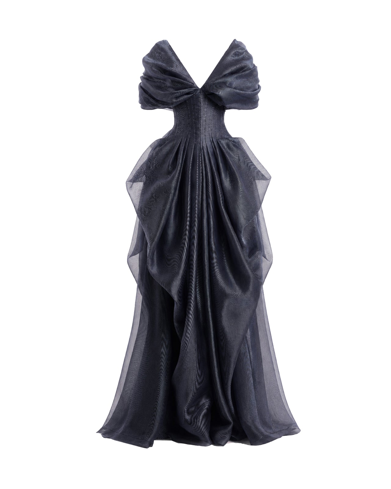 Draped V-Neck Corset Dress