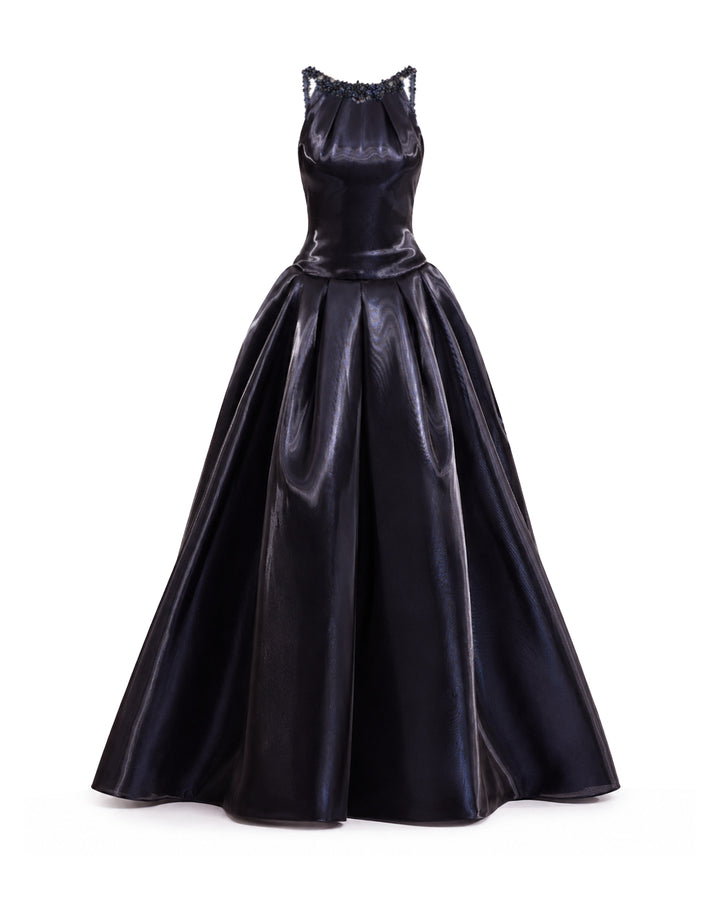 Halter Neck Embellished Dress