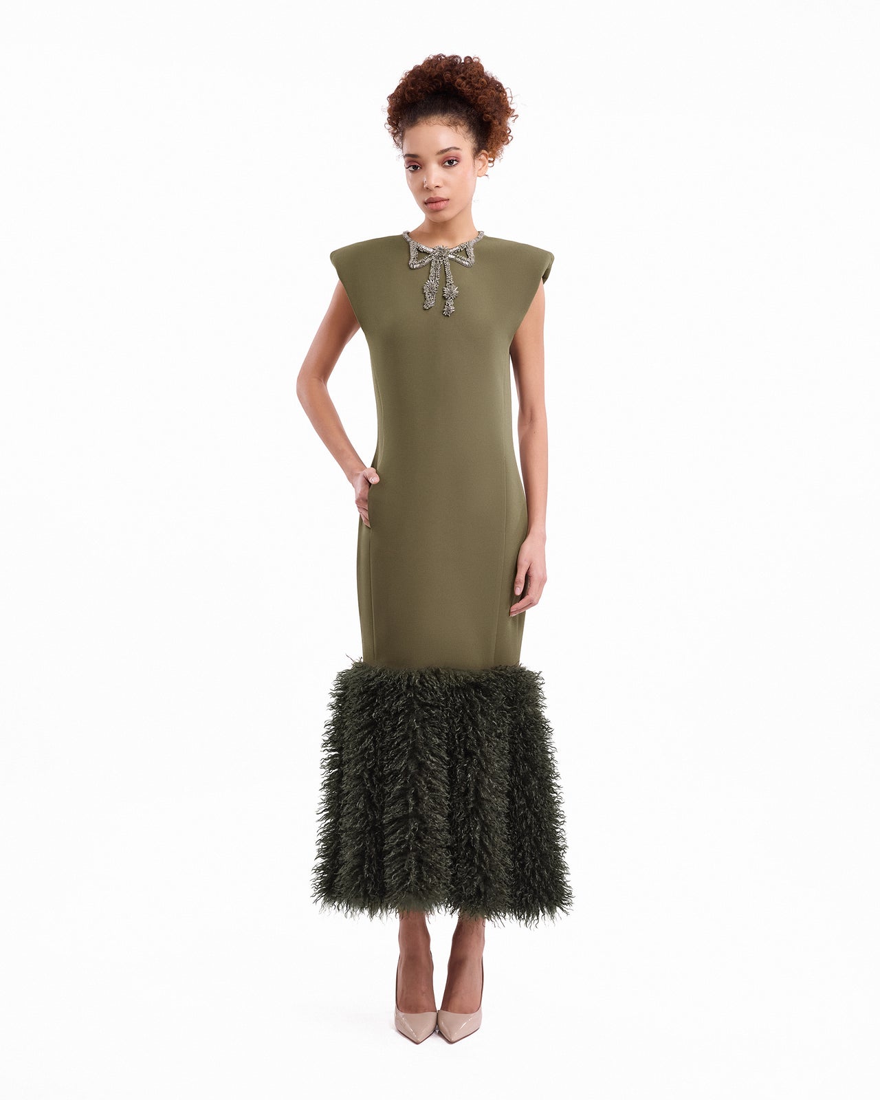 Bow Detail Straight Dress