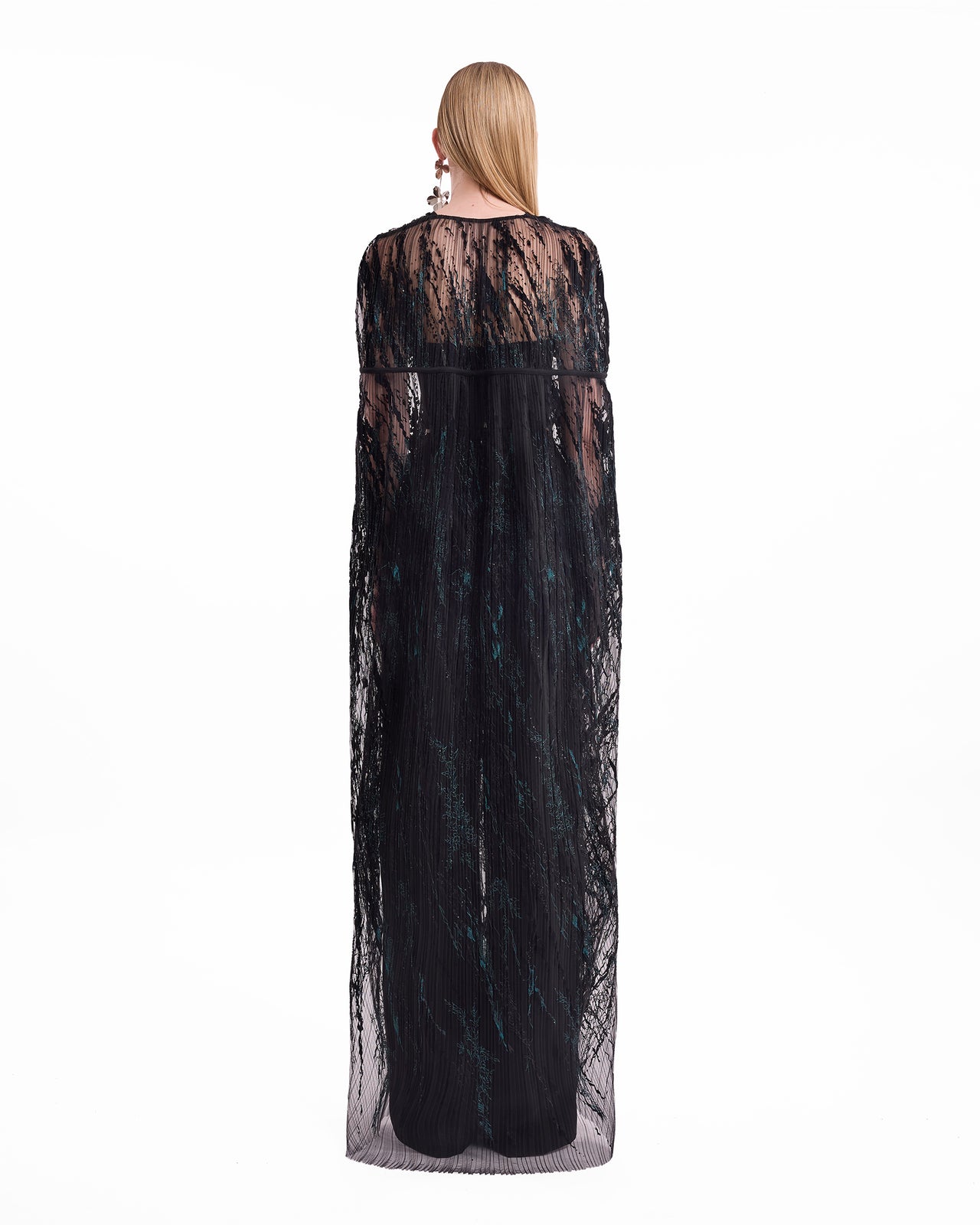 Sheer Tulle Cape Set
