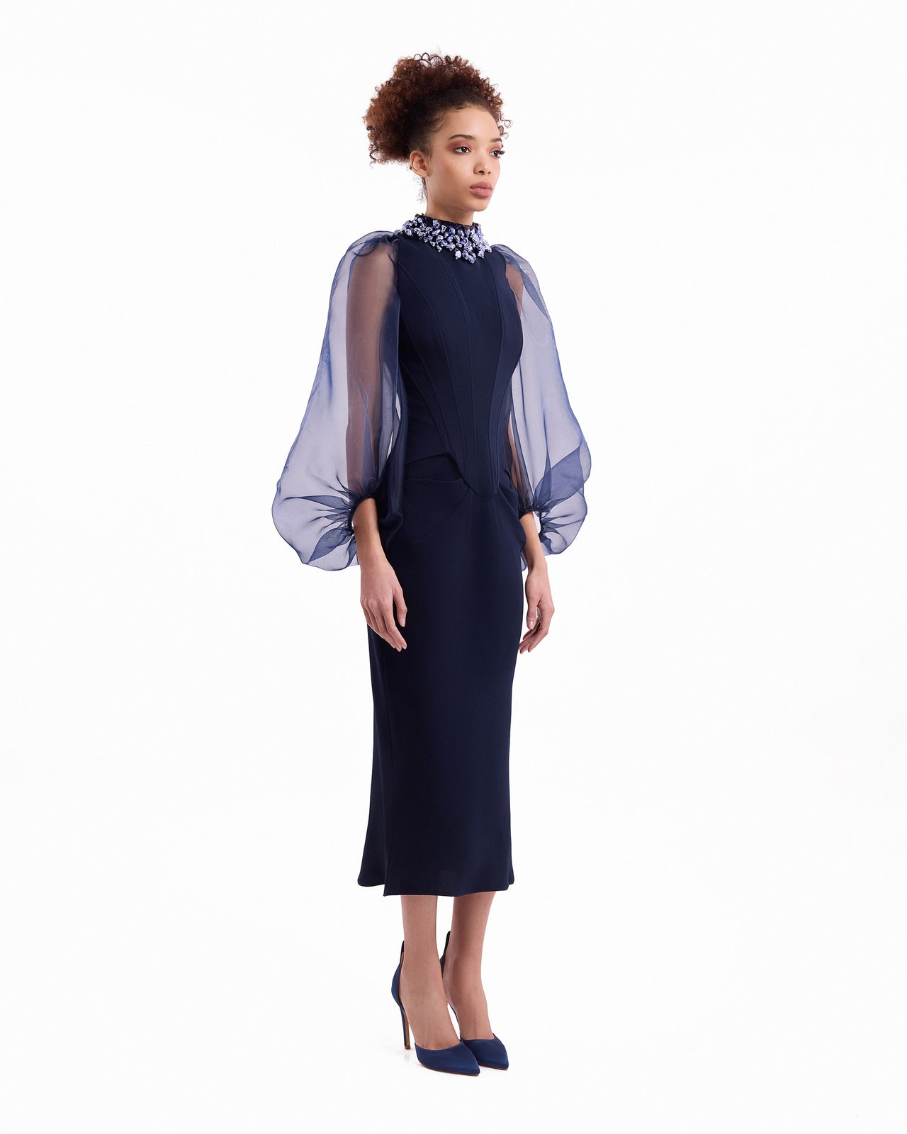 Beaded High-Neck Set