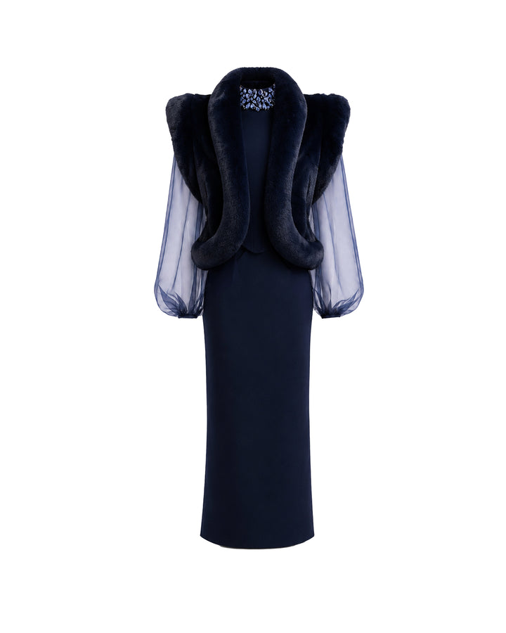 Embellished High-Neck Set