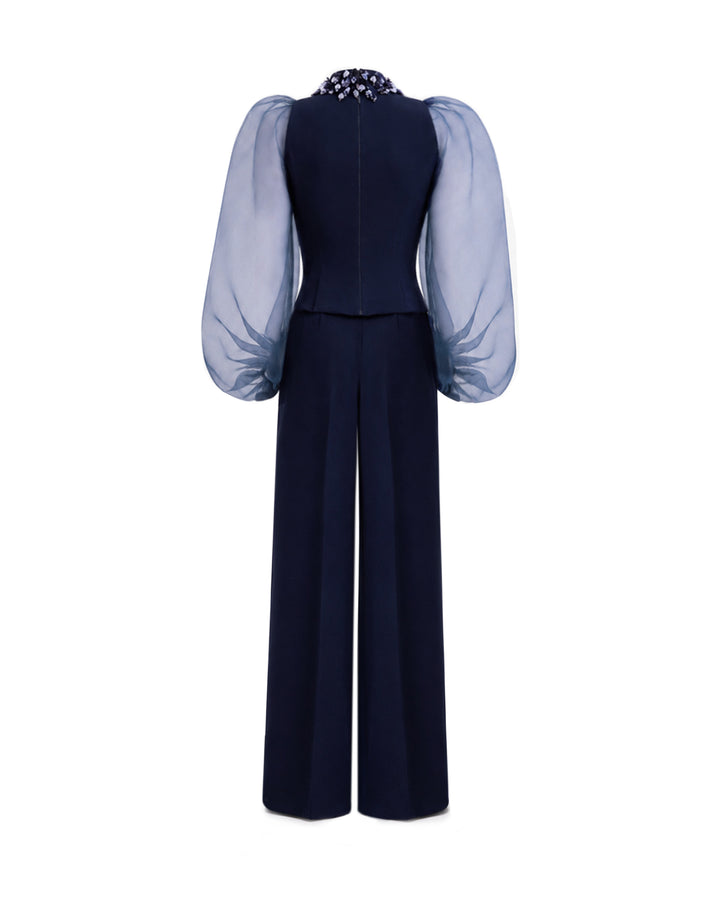 Embellished High-Neck Set