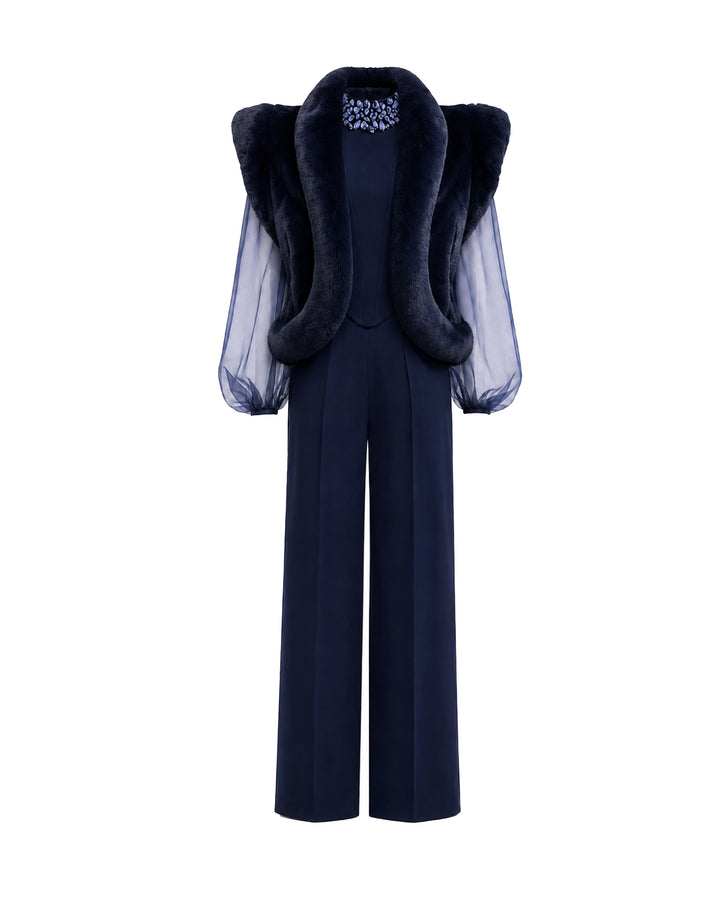 Embellished High-Neck Set