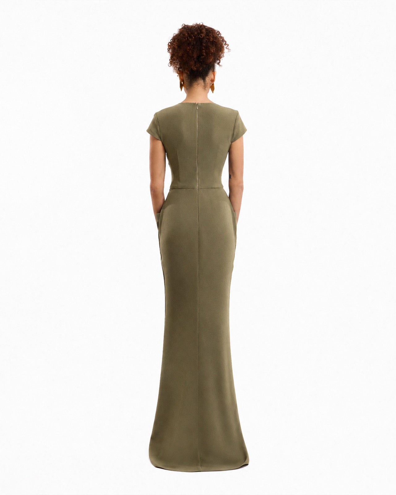 V-Neck Embellished Dress