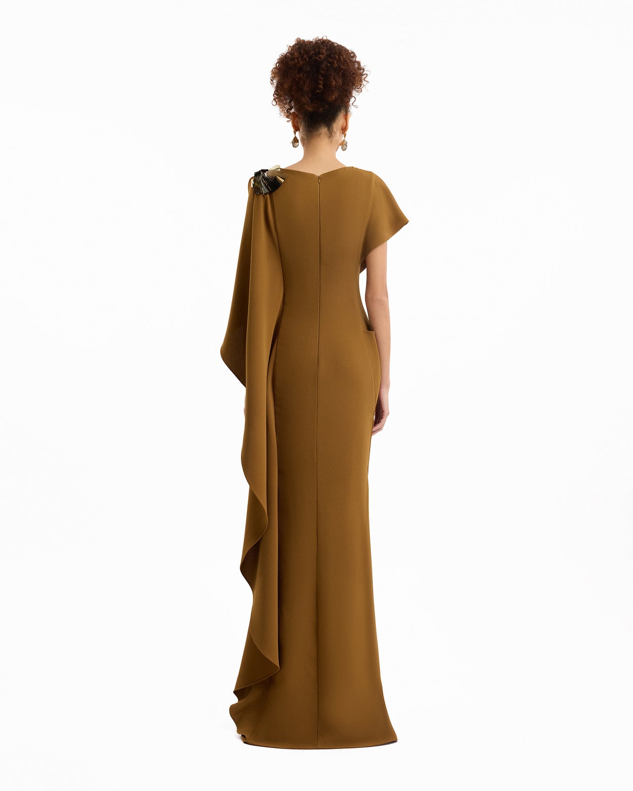 Asymmetric Cape Dress