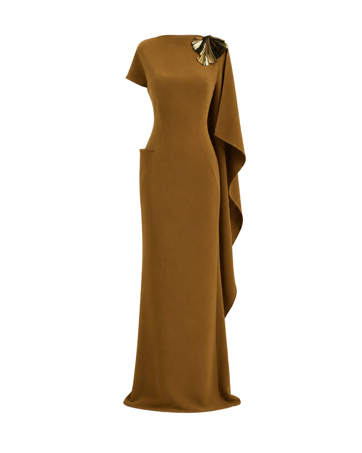 Asymmetric Cape Dress