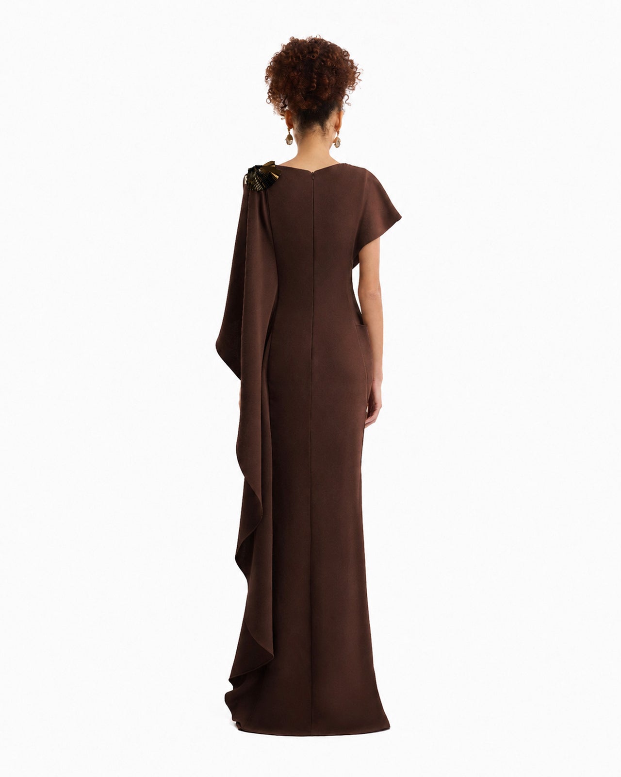 Asymmetric Cape Dress