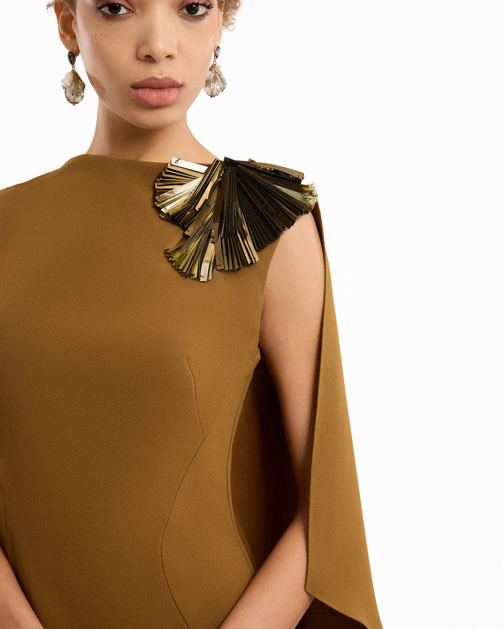Asymmetric Cape Dress