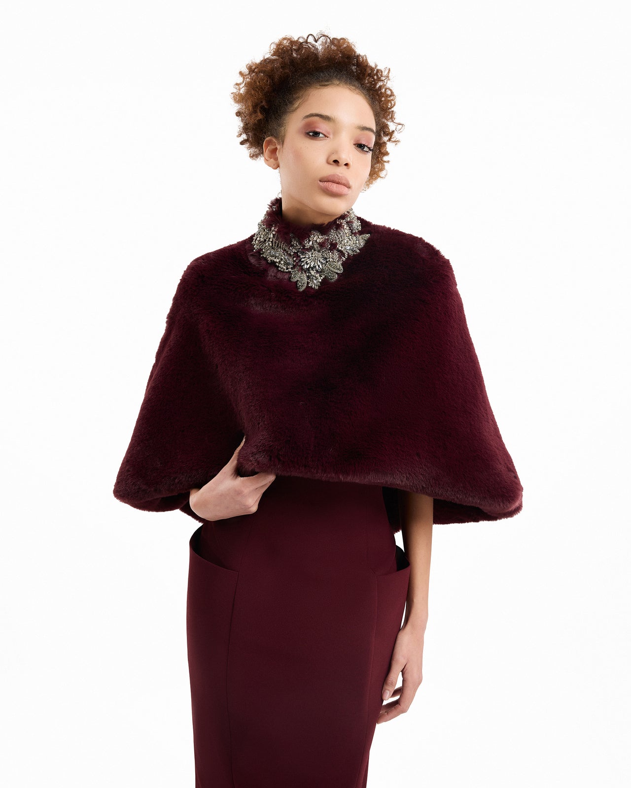 Strapless Midi Dress with Bolero