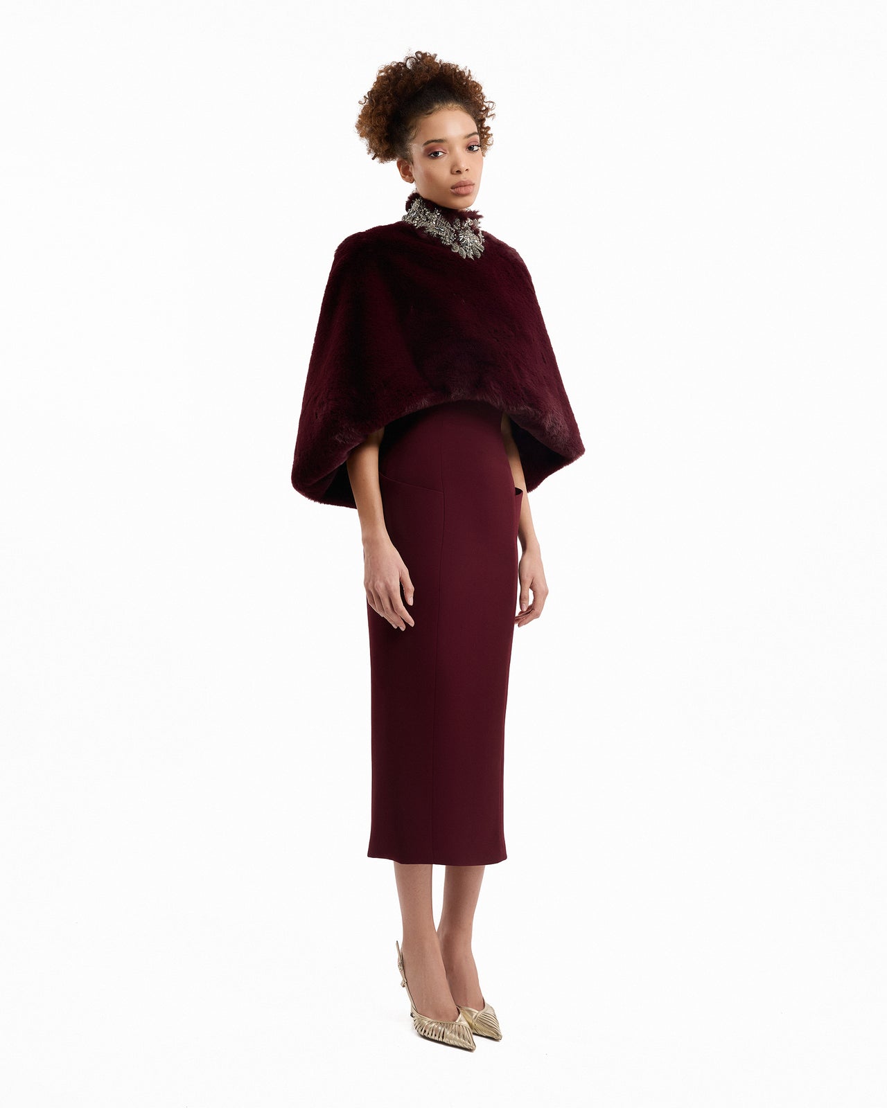 Strapless Midi Dress with Bolero